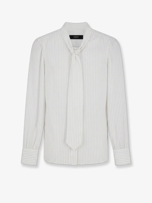 Gucci Striped silk shirt - Whiteazure