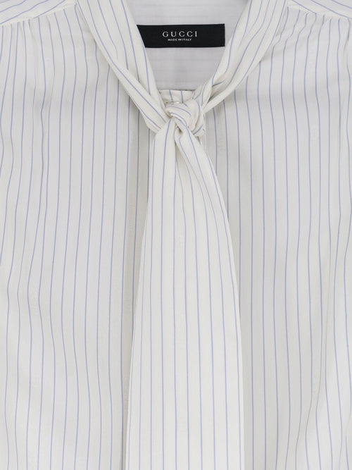 Gucci Striped silk shirt - Whiteazure