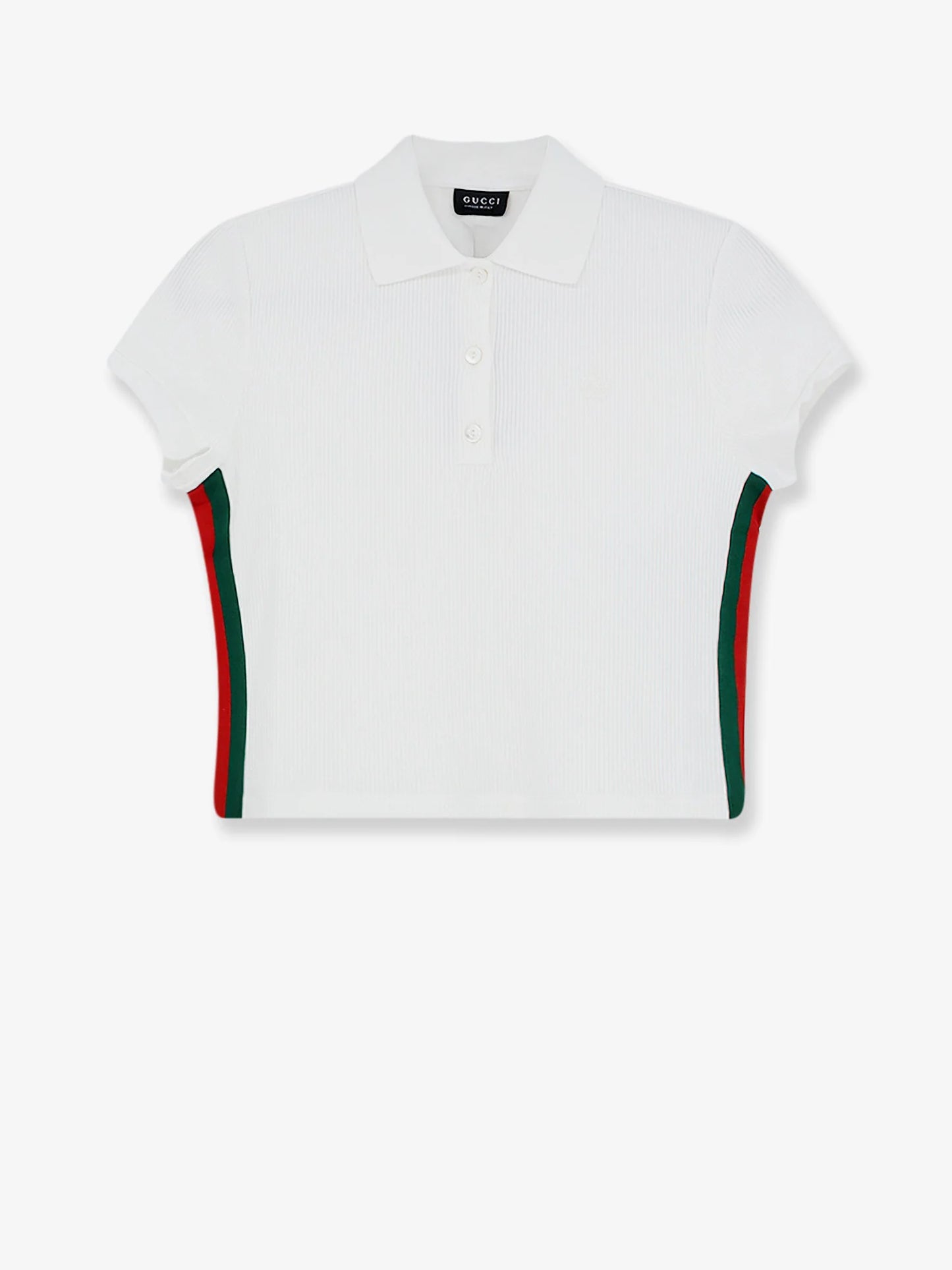 GUCCI - Ribbed cotton jersey polo shirt