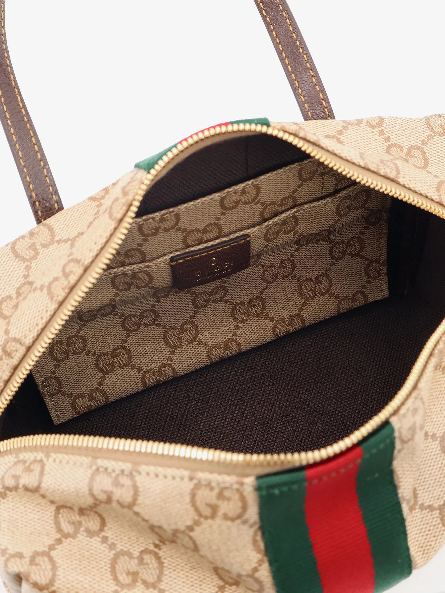 GUCCI - Boston Mini bag with Web detail