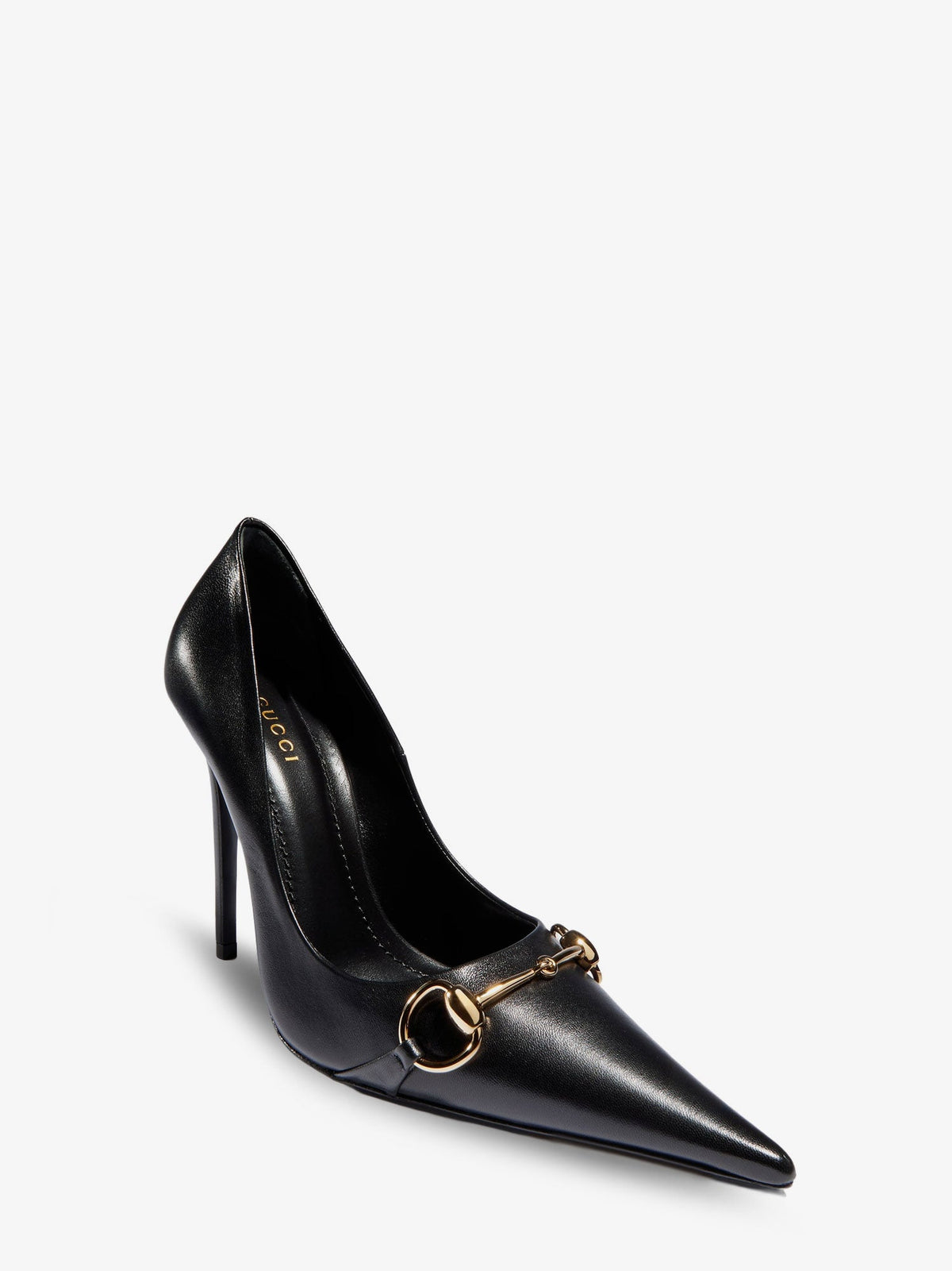 Gucci Donna leather décolleté with Horsebit detail - Black