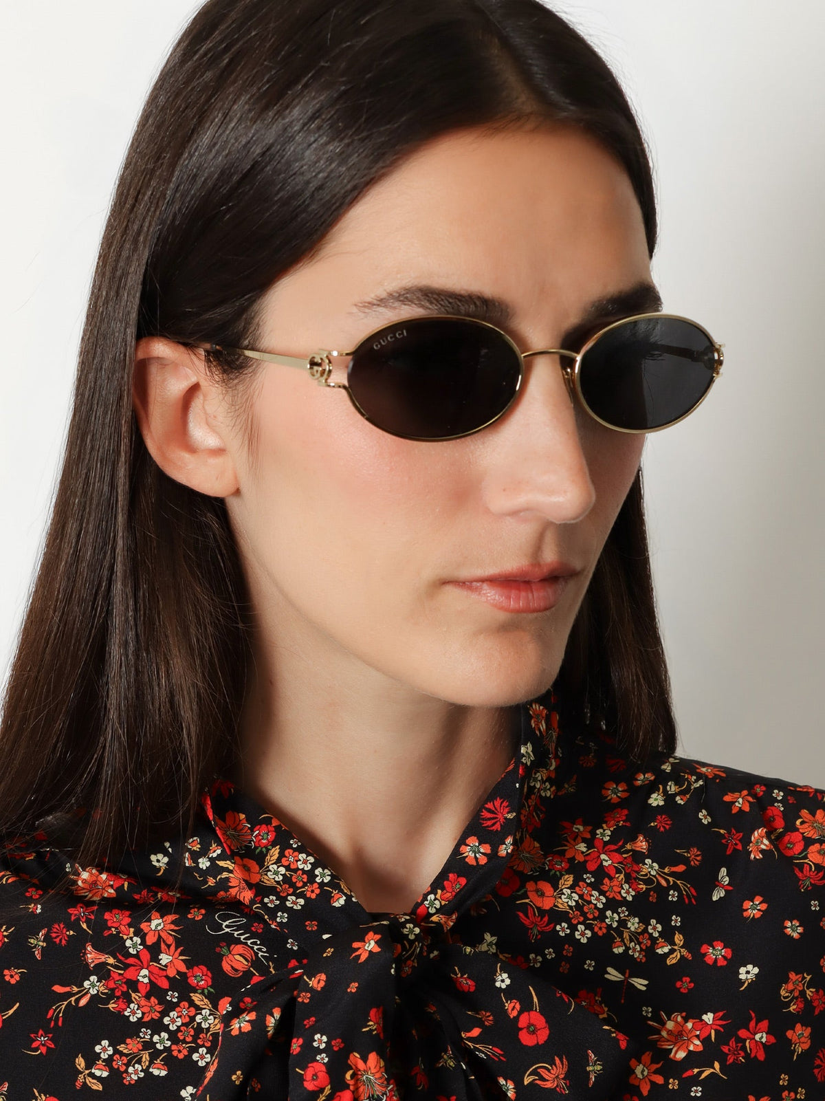Gucci Acetate sunglasses - Goldgrey
