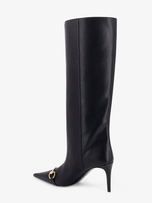 Gucci Donna slip-on leather boots - Black