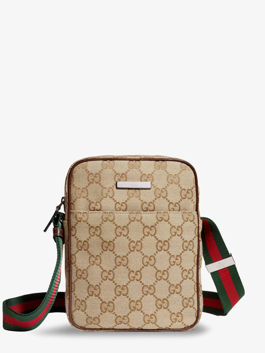 Gucci Gucci Tag Gg Fabric Crossbody Bag