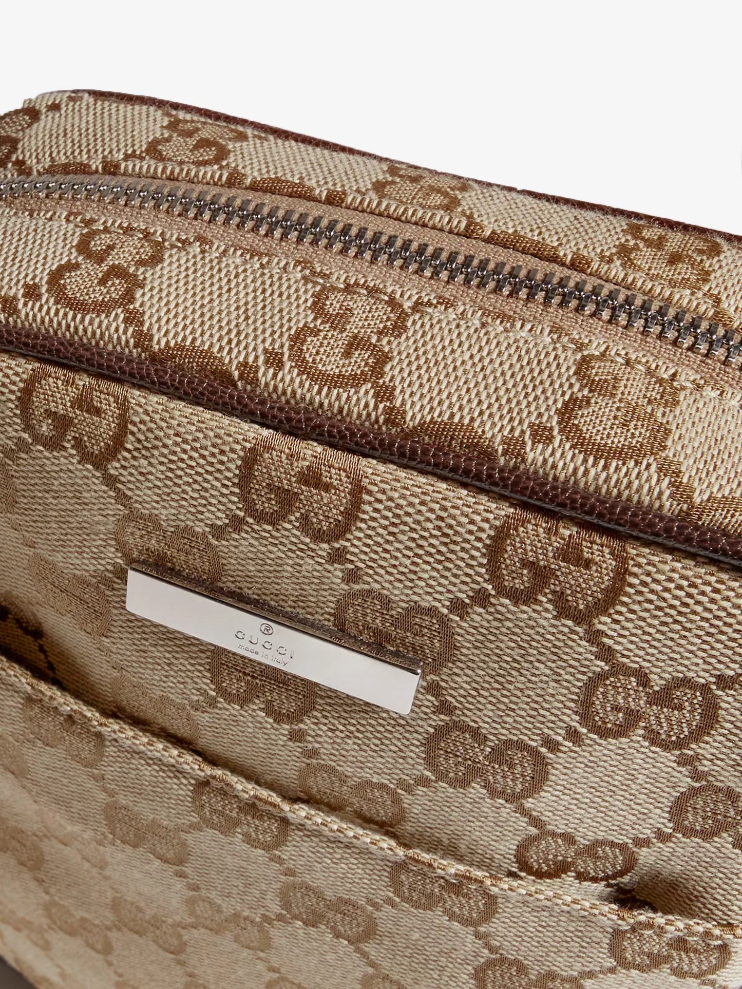 GUCCI - Gucci Tag GG fabric crossbody bag