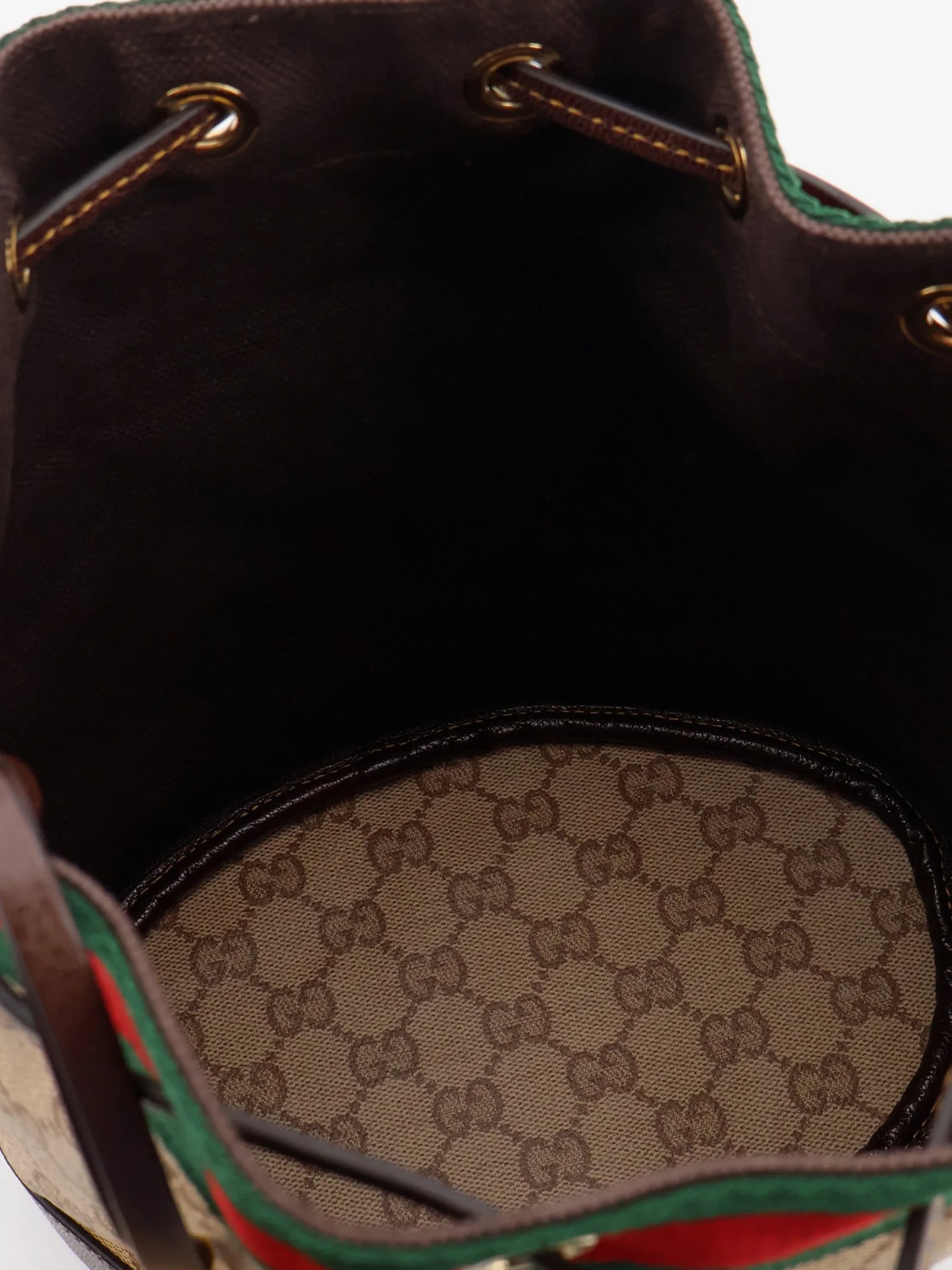 GUCCI - Gucci Venice GG fabric bucket bag