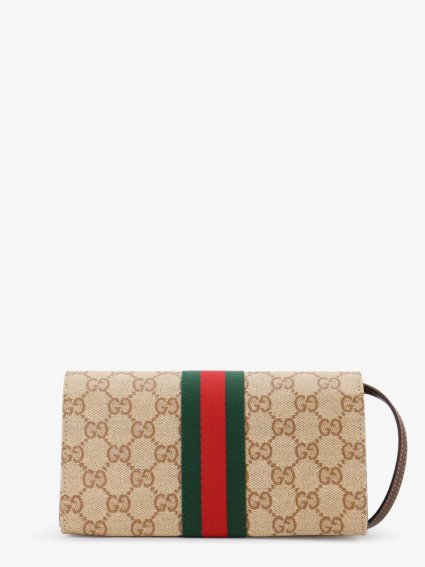 GUCCI - GG fabric shoulder bag with Nastro Web detail