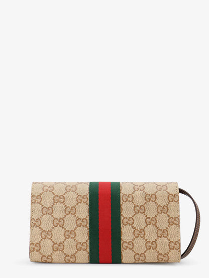GUCCI - GG fabric shoulder bag with Nastro Web detail