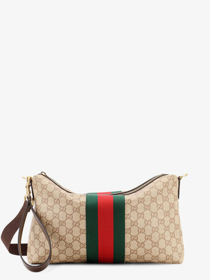 GUCCI - GG canvas crossbody bag with Nastro Web on the front