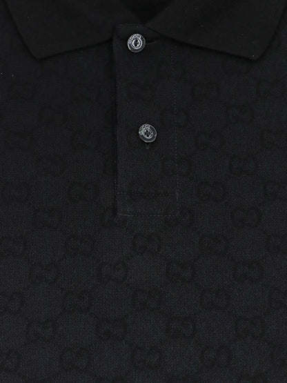 Gucci Gg Viscose Blend Polo Shirt