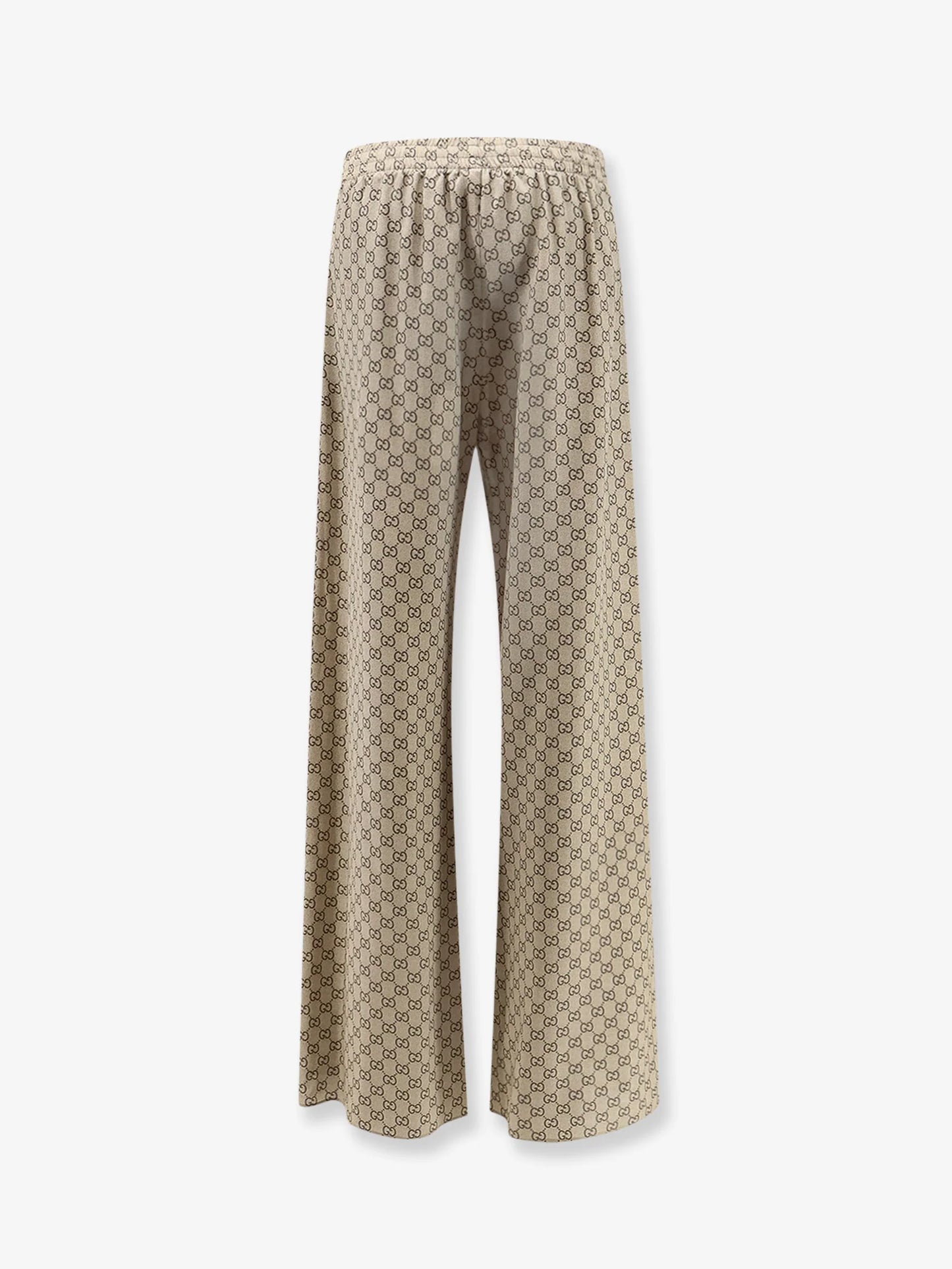 GUCCI - Gucci Primavera silk trousers with GG print
