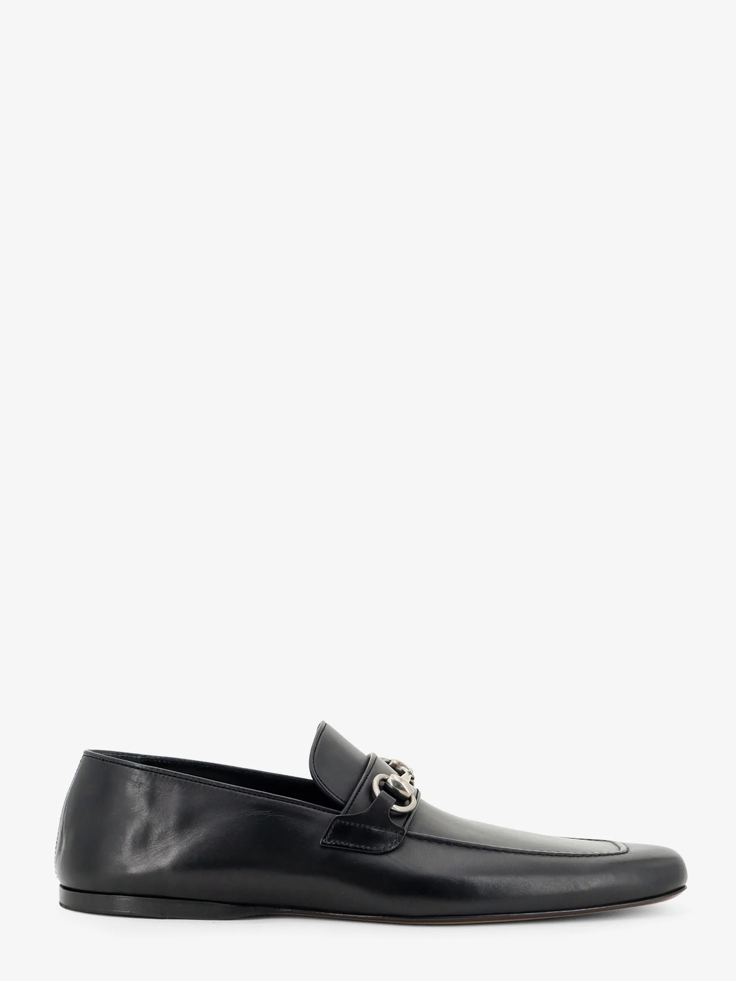 GUCCI - Leather loafers with metal Horsebit