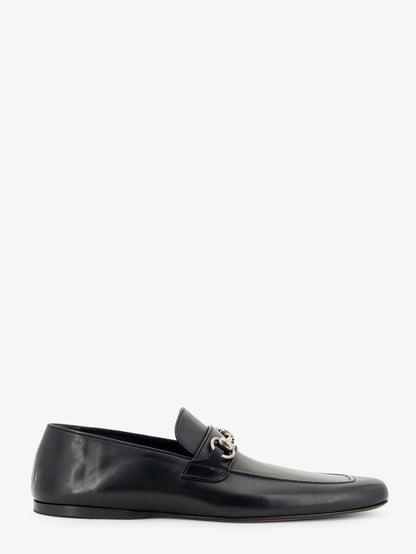 GUCCI - Leather loafers with metal Horsebit