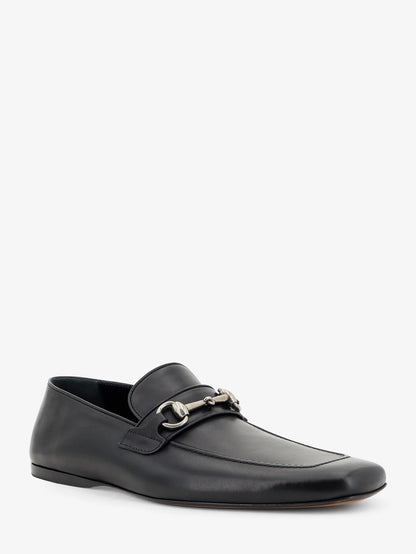 GUCCI - Leather loafers with metal Horsebit