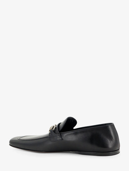GUCCI - Leather loafers with metal Horsebit