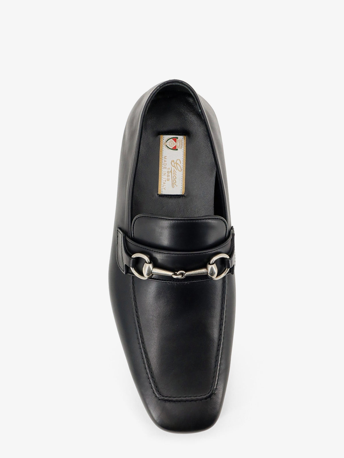 Gucci Leather loafers with metal Horsebit - Black