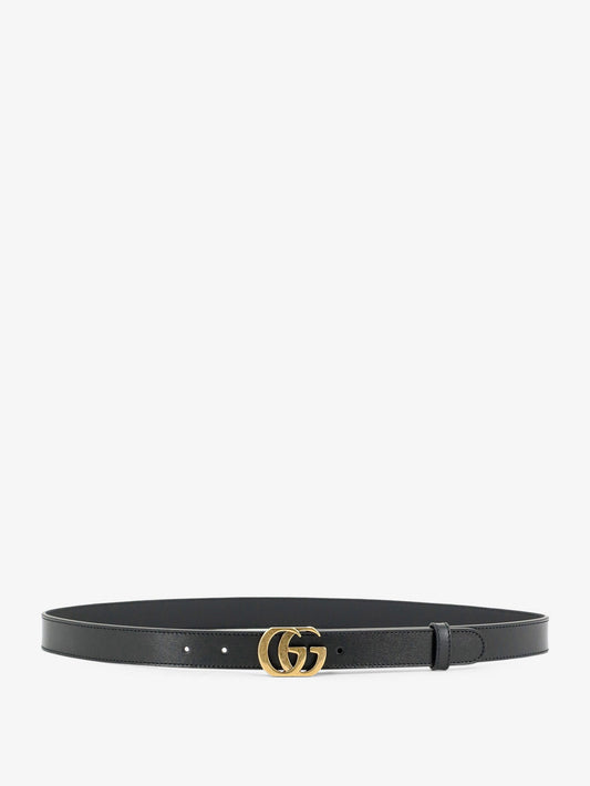 Gucci Cut GG Marmont leather belt - Black