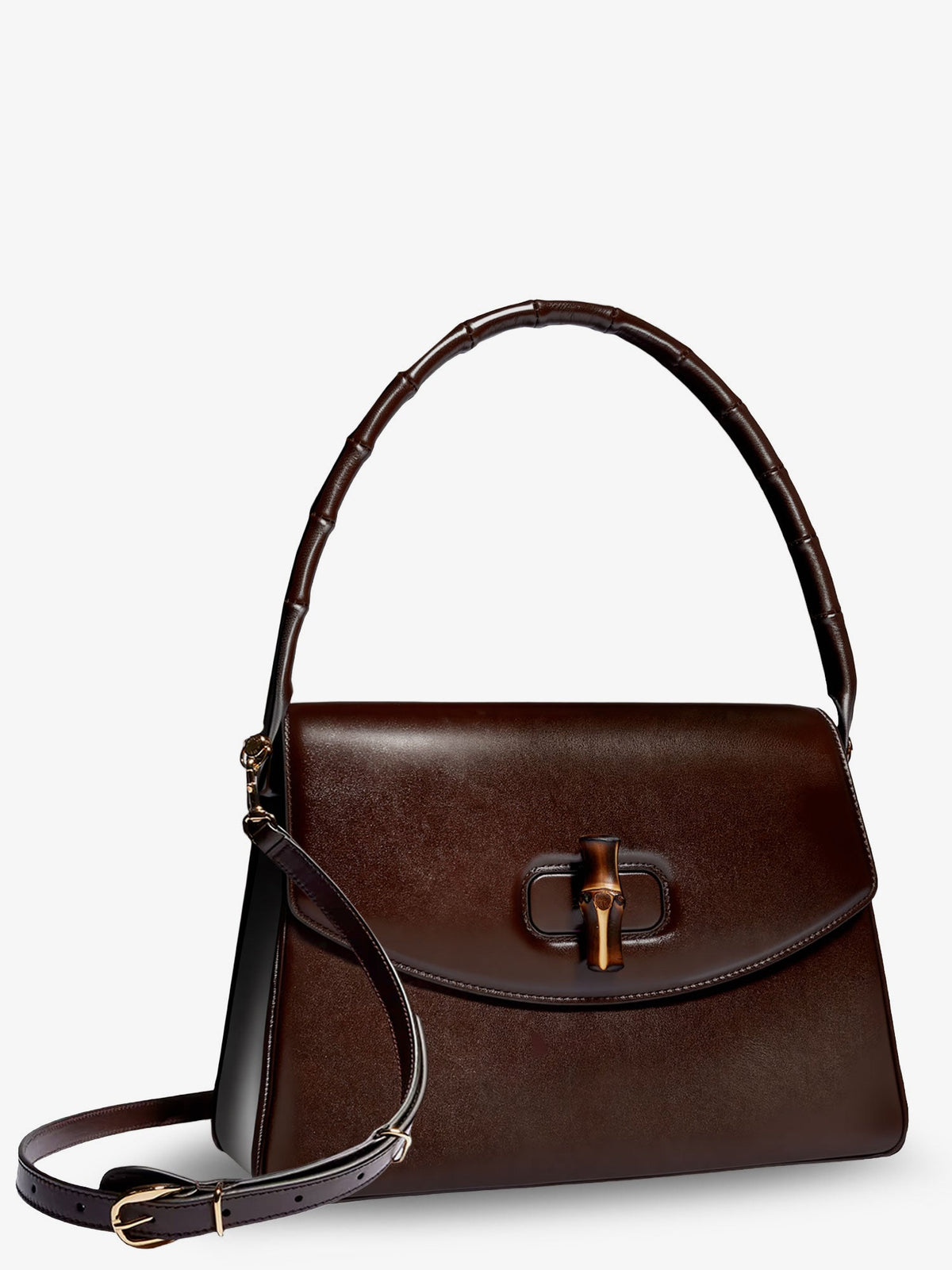 Gucci Bamboo Vendetta leather handbag - Black
