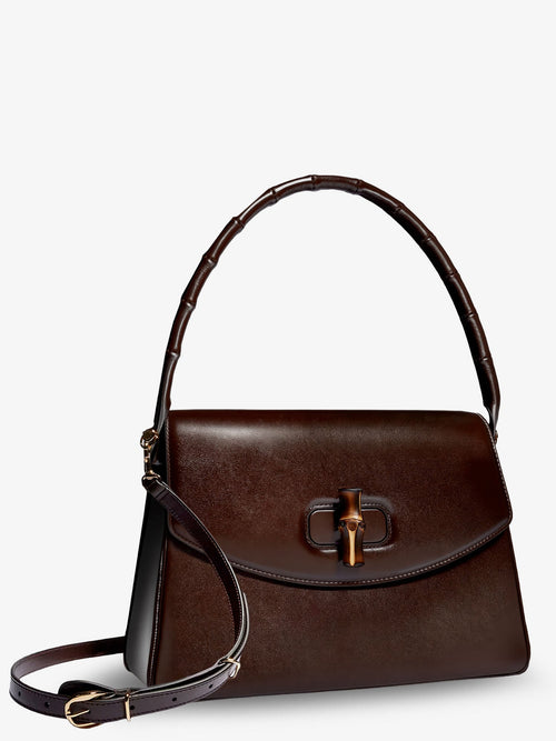 Gucci Bamboo Vendetta leather handbag - Black