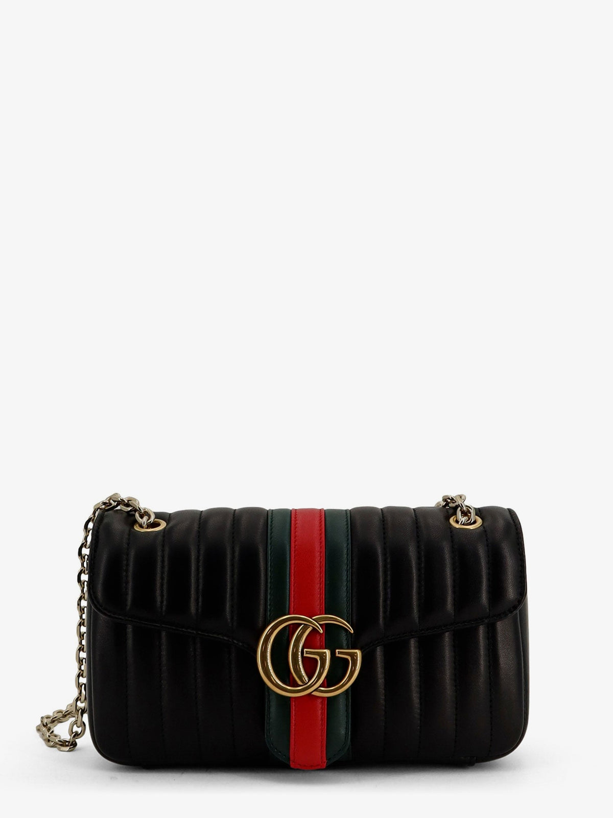 Gucci Jetset GG Marmon leather shoulder bag - Black