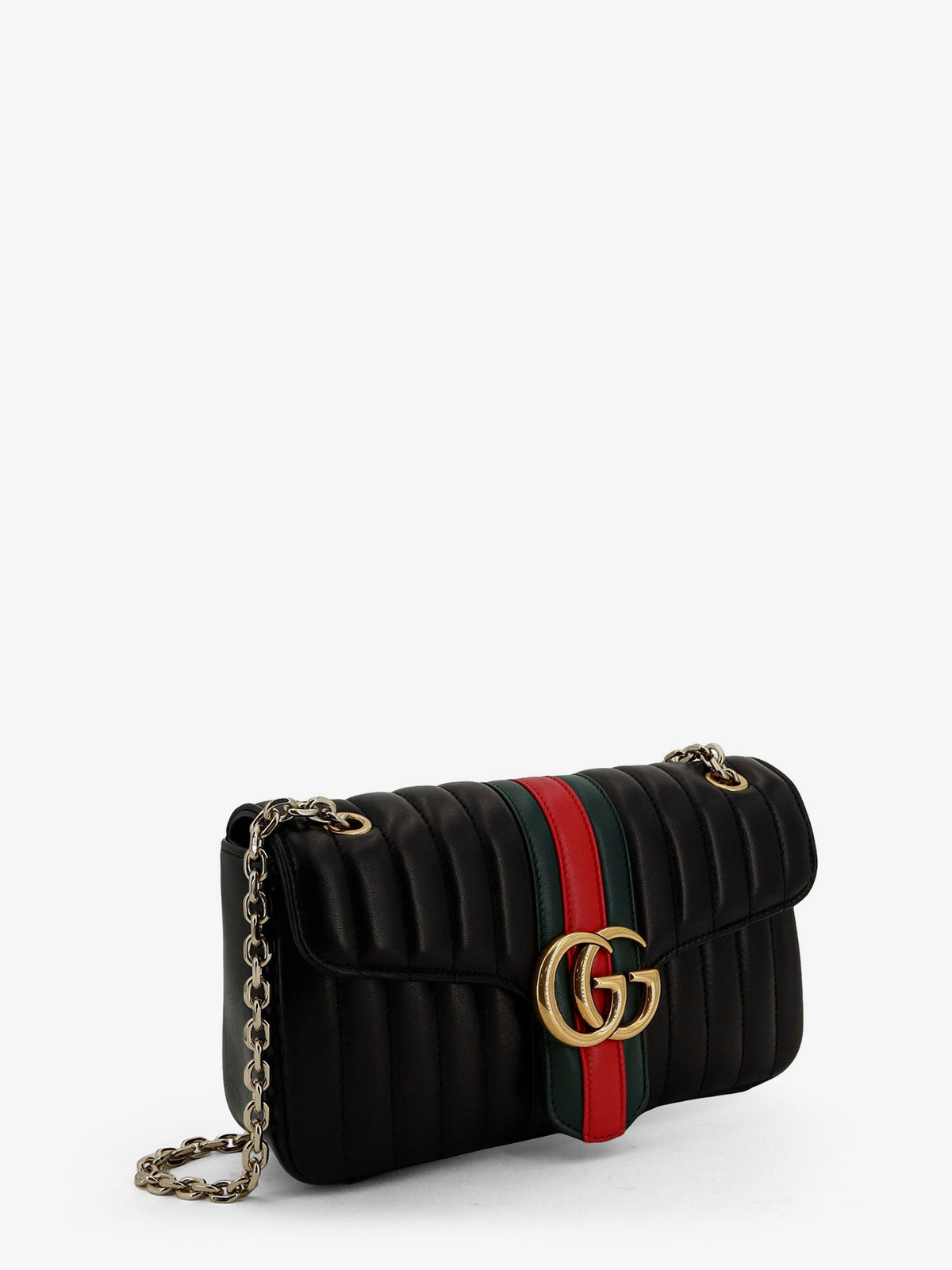 Gucci Jetset GG Marmon leather shoulder bag - Black