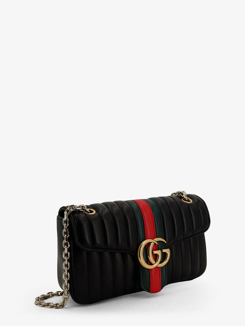 Gucci Jetset GG Marmon leather shoulder bag - Black