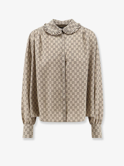 GUCCI - Gucci Primavera silk shirt with GG print