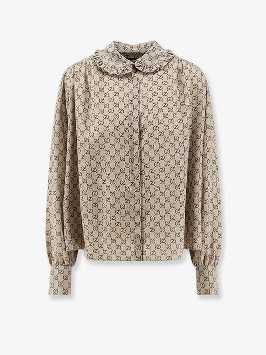 GUCCI - Gucci Primavera silk shirt with GG print