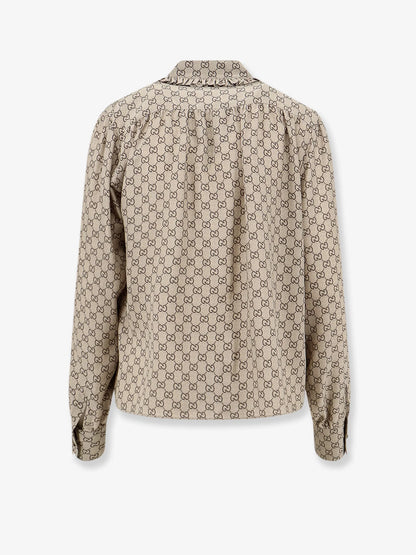GUCCI - Gucci Primavera silk shirt with GG print