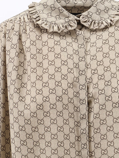 GUCCI - Gucci Primavera silk shirt with GG print