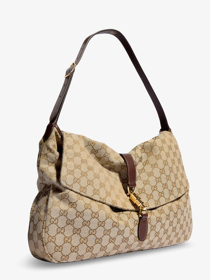 GUCCI - Jackie Flap GG canvas shouder bag