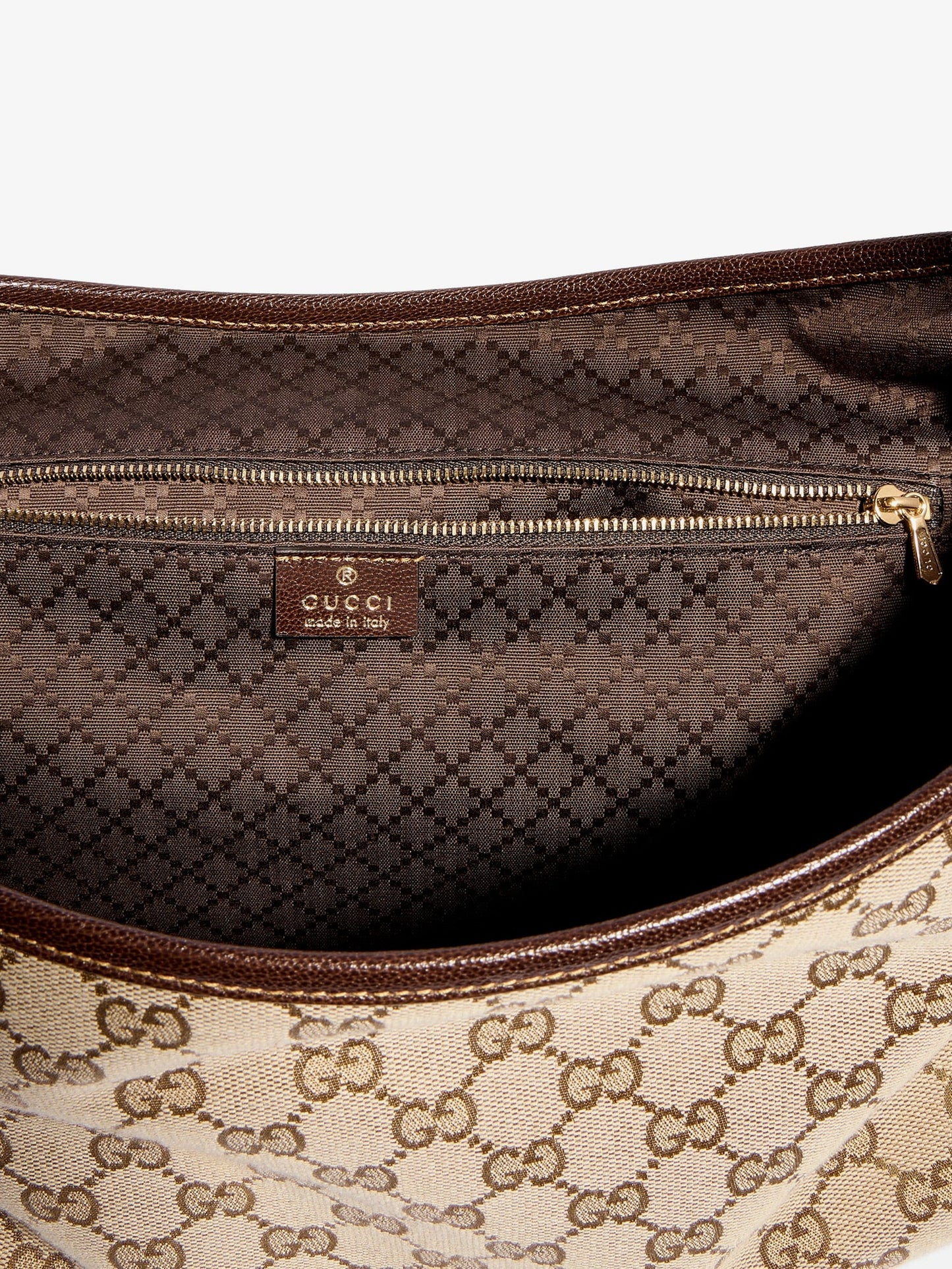 GUCCI - Jackie Flap GG canvas shouder bag