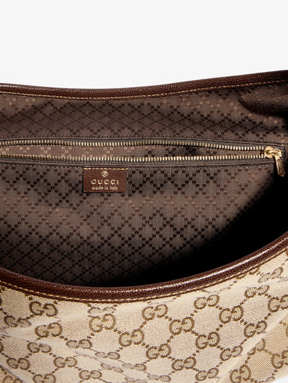 GUCCI - Jackie Flap GG canvas shouder bag