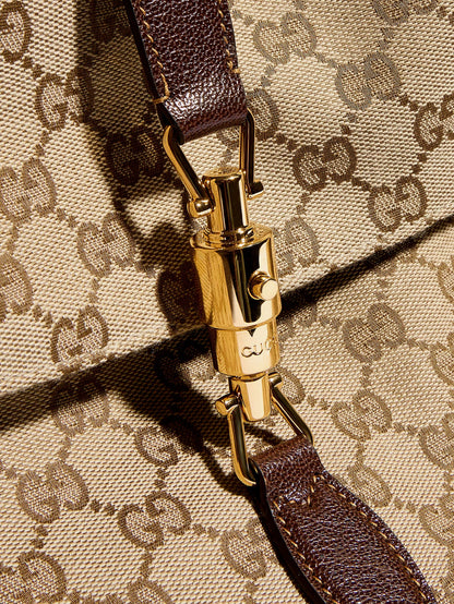 GUCCI - Jackie Flap GG canvas shouder bag