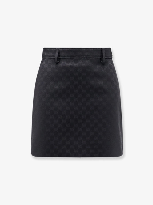 Gucci Gucci Primavera Gg Cotton Blend Mini Skirt