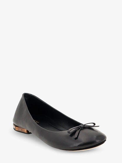 GUCCI - Leather and bamboo ballrinas