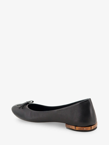 Gucci Leather and bamboo ballrinas - Black
