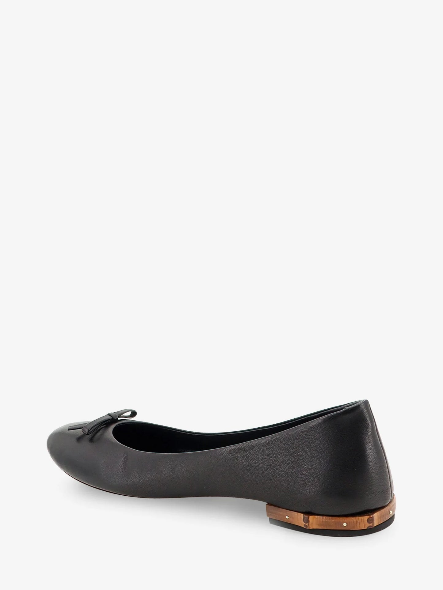 GUCCI - Leather and bamboo ballrinas