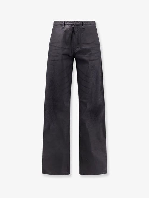 Gucci Cotton trousers with Web stripe - Black
