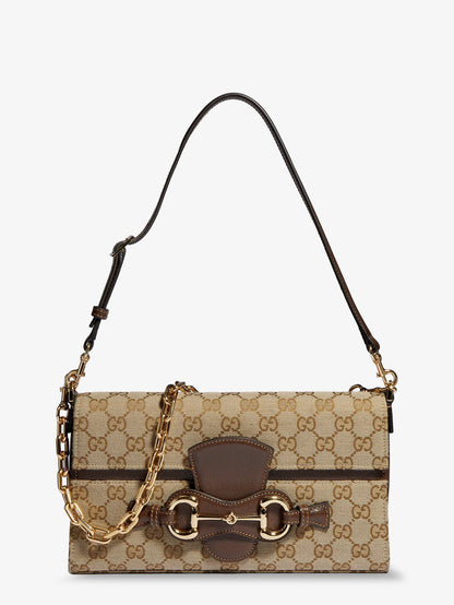 Gucci Ristretto GG fabric shoulder bag - Brown