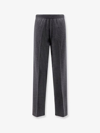 Gucci Wool leisure trousers with Web insert - Grey
