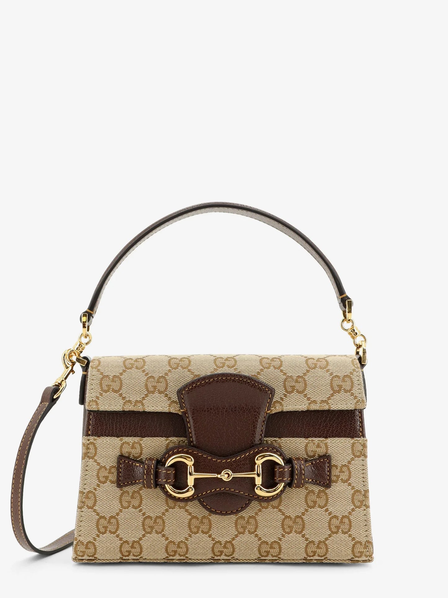 GUCCI - Horsebit Duomo GG canvas handbag