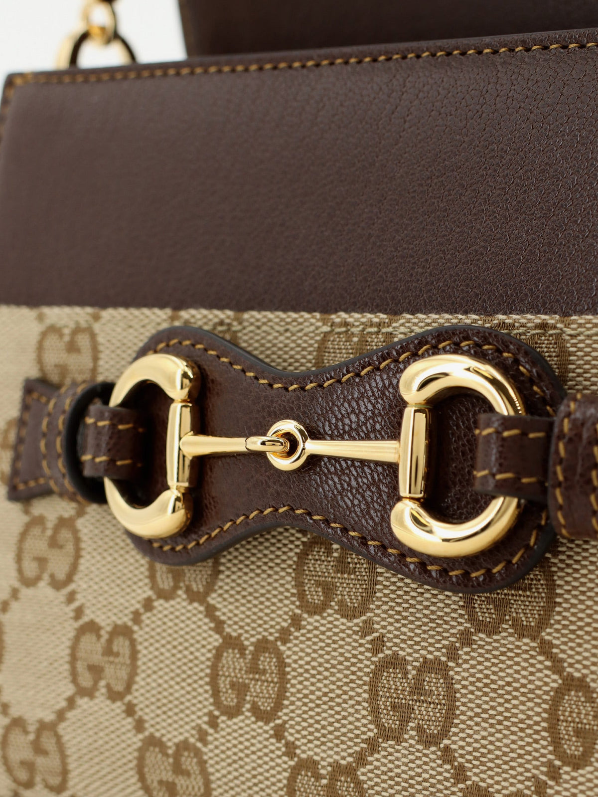Gucci Horsebit Duomo GG canvas handbag - Brown