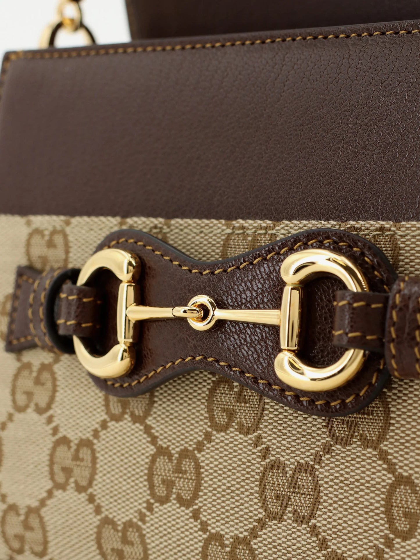 GUCCI - Horsebit Duomo GG canvas handbag