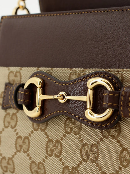 GUCCI - Horsebit Duomo GG canvas handbag