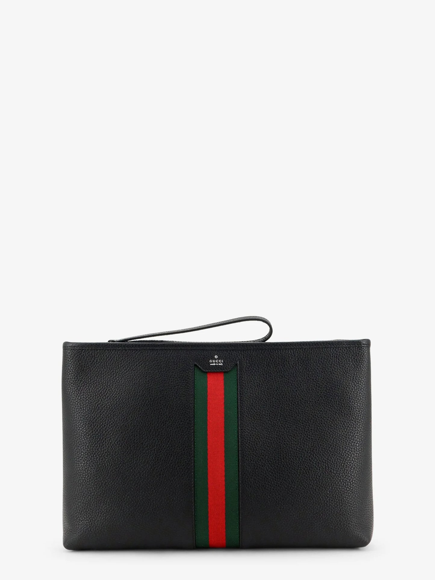GUCCI - Portfolio grained leather clutch