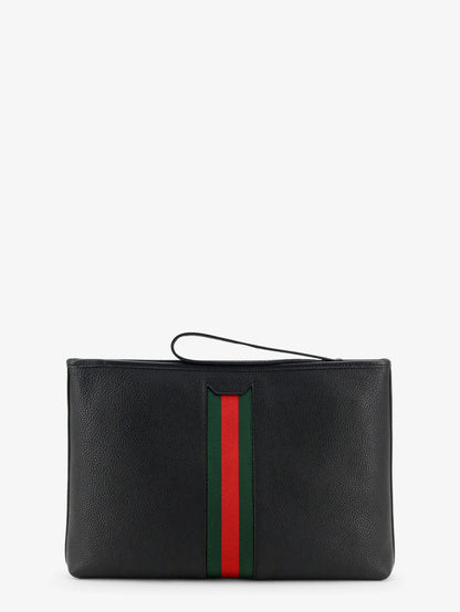 GUCCI - Portfolio grained leather clutch