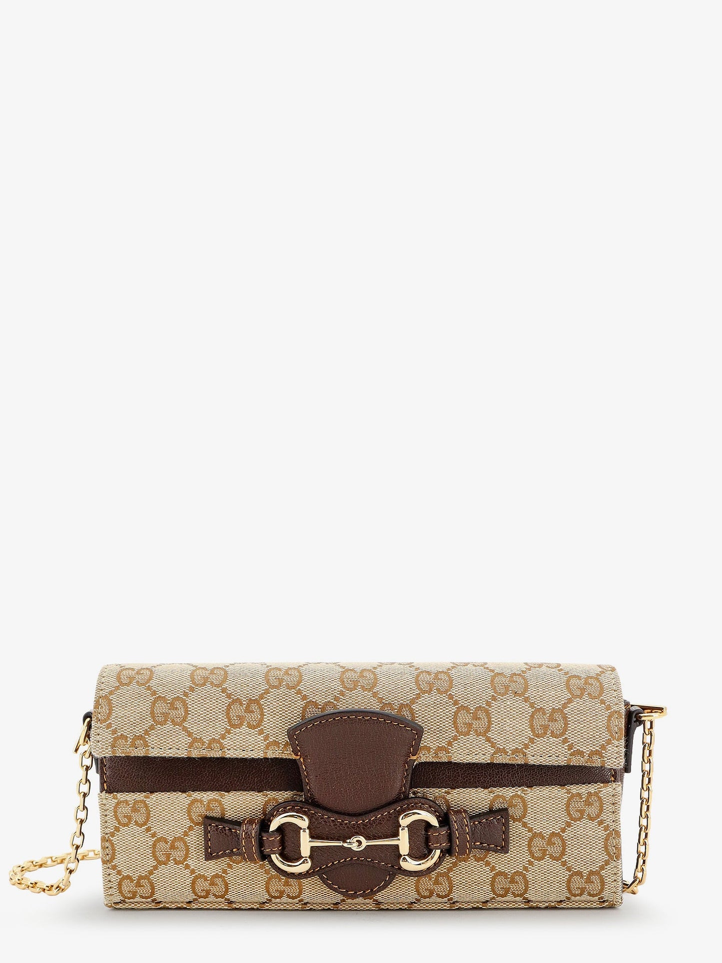 GUCCI - Wallet with chain and Horse Clip
