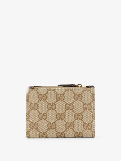 Gucci GG fabric wallet - Sandbrown