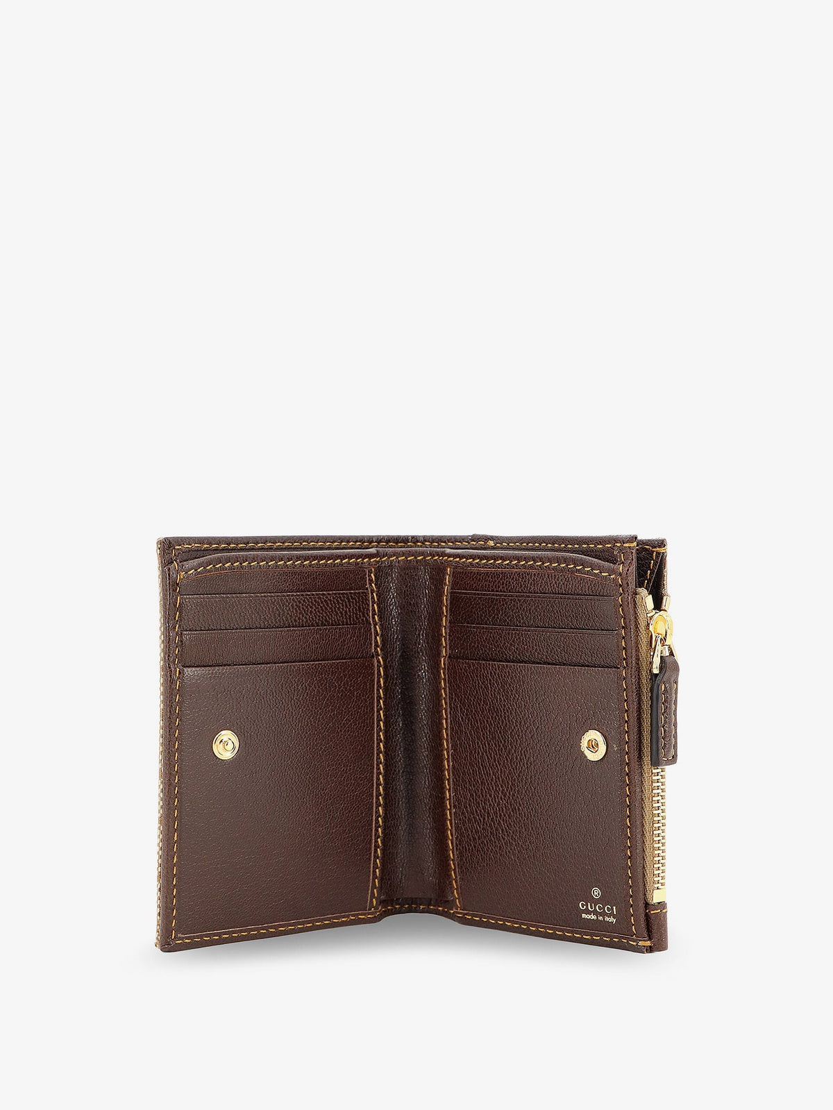 Gucci GG fabric wallet - Sandbrown
